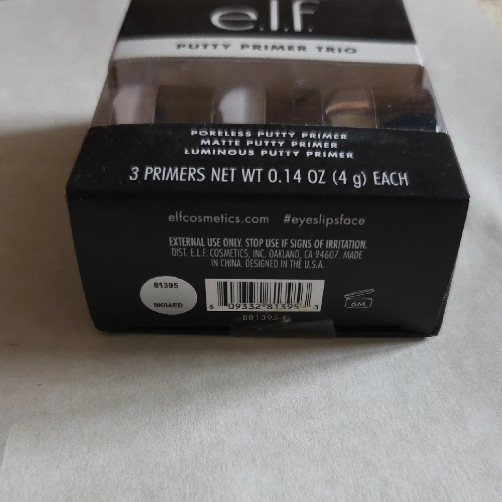 ELF Cosmetics Putty Primer Trio - Poreless, Matte, and Luminous primers NEW